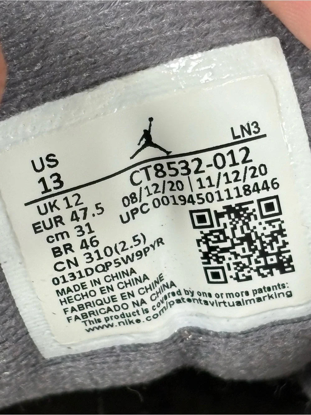Size 13 - Jordan 3 Retro Mid Cool Grey